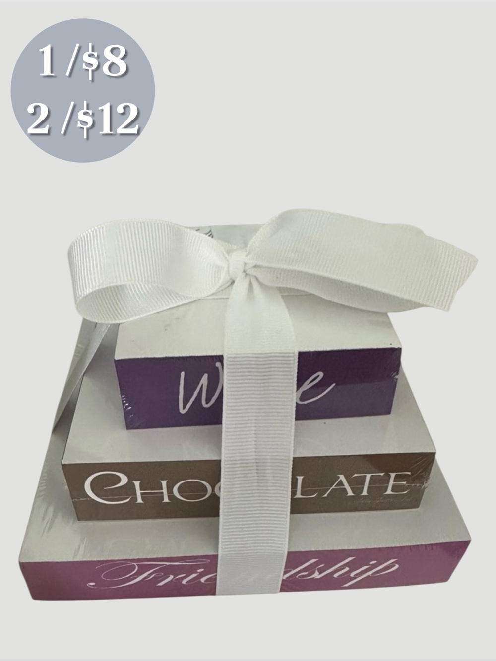 🪅🍷🆕 Lady Jayne, Ltd. “Friendship Tower of Notes”. Three Tier.  NWT.